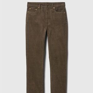 High Rise Corduroy Vintage Slim Pants